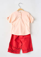 Ensemble rouge P'TITES CANAILLES pour fille seconde vue