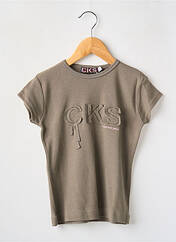 T-shirt marron CKS pour fille seconde vue