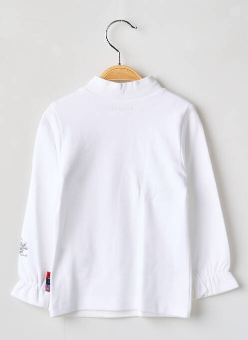 T-shirt coupe cintrée manches longues blanc BERLINGOT fille