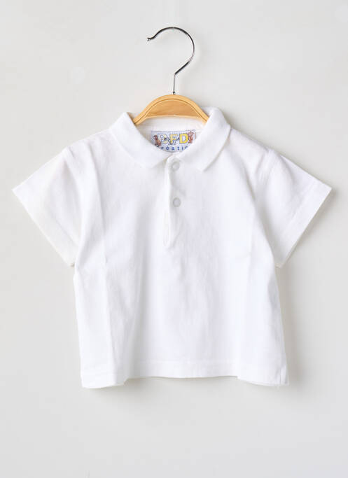 Polo blanc BFD CREATION pour garçon