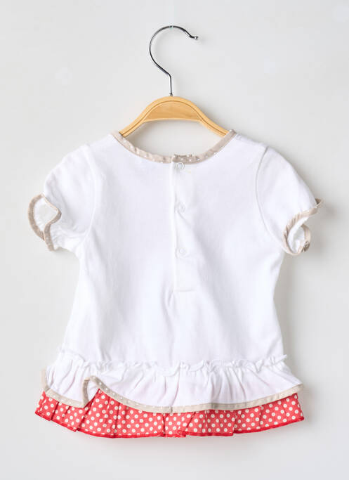 T-shirt blanc COUDEMAIL pour fille