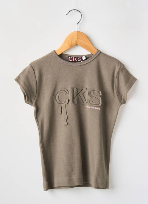 T-shirt marron CKS pour fille
