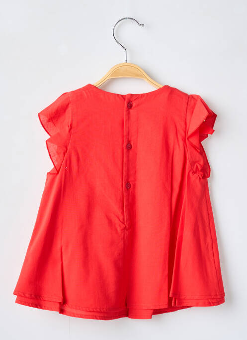 Tunique manches courtes rouge MAYORAL pour fille