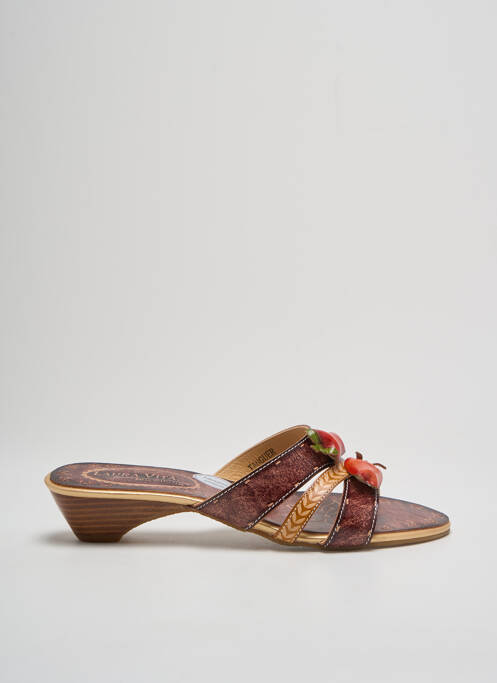Mules/Sabots marron LAURA VITA pour femme