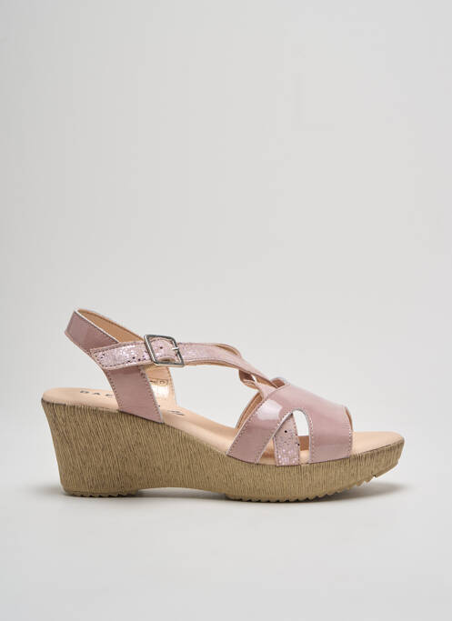 Sandales/Nu pieds rose BAERCHI pour femme