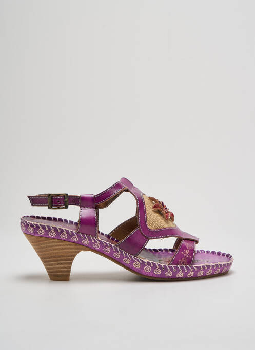 Sandales/Nu pieds violet LAURA VITA pour femme