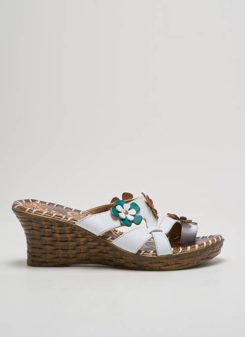 Tongs blanc LAURA VITA pour femme