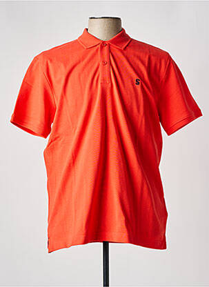Polo coupe cintrée manches courtes orange STREET ONE homme