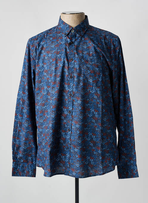 Chemise manches longues bleu KING'S ROAD pour homme