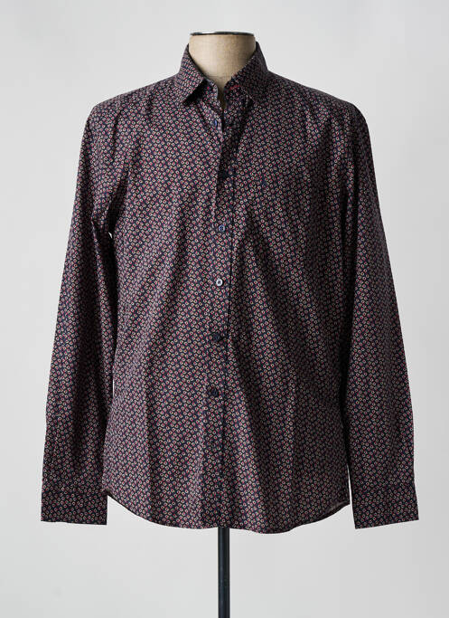 Chemise manches longues noir KING'S ROAD pour homme