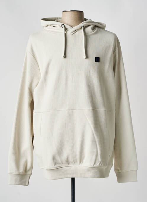 Sweat-shirt à capuche beige STREET ONE pour homme