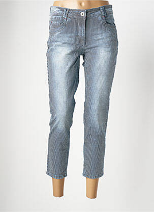 Jeans coupe slim stretch taille normale bleu CECIL femme