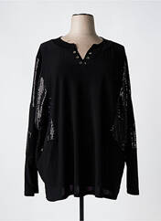 Tunique manches longues noir 2W PARIS pour femme seconde vue