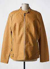 Veste simili cuir marron CHRISTY pour femme seconde vue