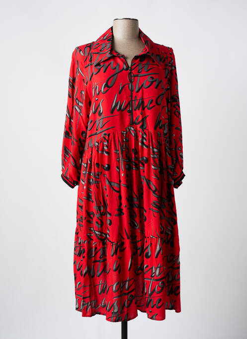 Robe mi-longue rouge JEAN MARC PHILIPPE pour femme