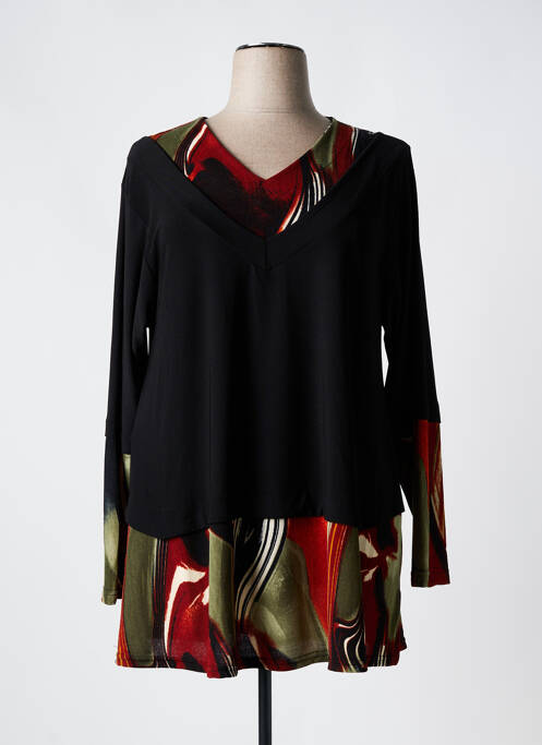 Tunique manches longues noir 2W PARIS pour femme