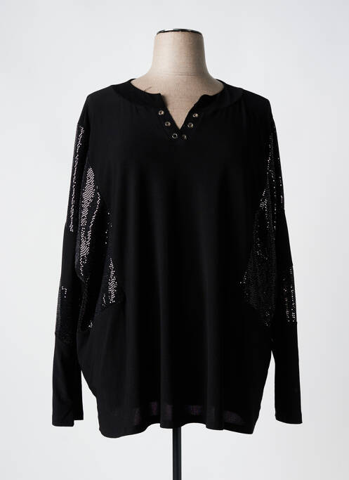 Tunique manches longues noir 2W PARIS pour femme
