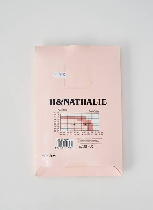 Collants noir H.NATHALIE pour femme