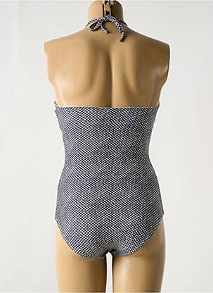 Maillot de bain 1 pièce effet matière satinée haut soutien-gorge avec mousse de rembourrage amovible gris PROTEST femme