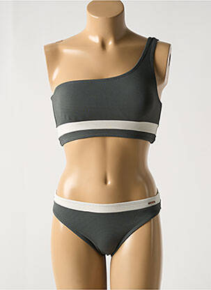 Maillot de bain 2 pièces stretch brassieres vert PROTEST femme