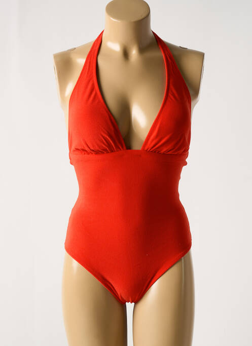 Maillot de bain 1 pièce orange PAIN DE SUCRE pour femme