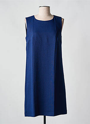 Robe mi-longue sans manche sans manche bleu BARILOCHE femme