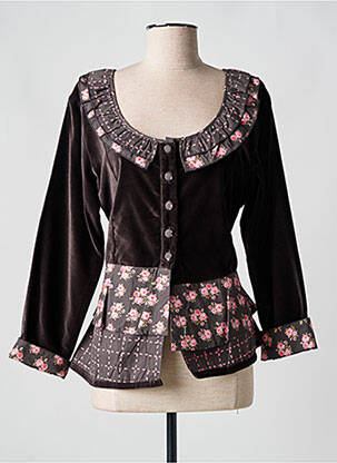 Veste casual col rond rose RHUM RAISIN femme