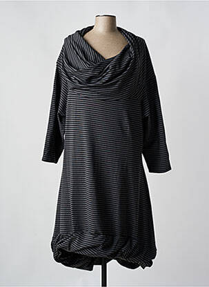 Robe mi-longue manches longues manches longues gris BORIS INDUSTRIES femme