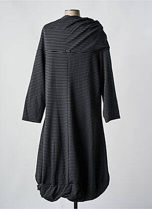 Robe mi-longue manches longues manches longues gris BORIS INDUSTRIES femme