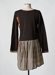 Robe courte marron RHUM RAISIN pour femme seconde vue