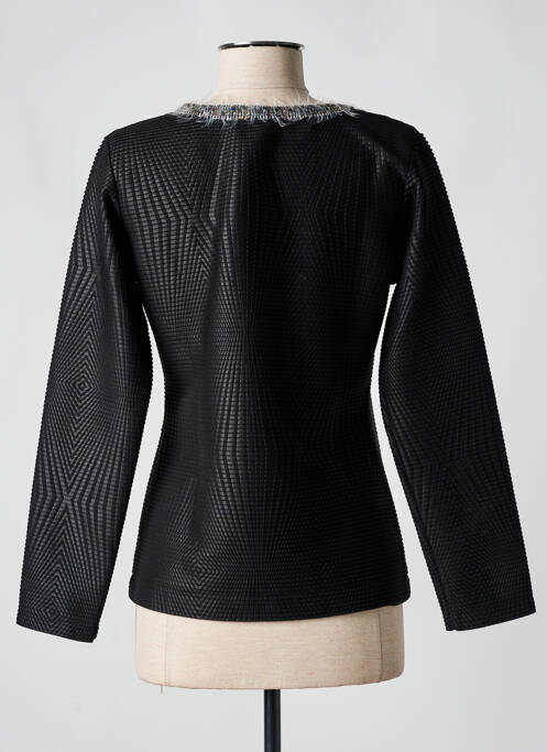 Gilet manches longues noir LO! LES FILLES pour femme