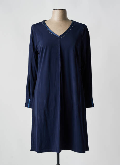 Robe mi-longue bleu MALOKA pour femme