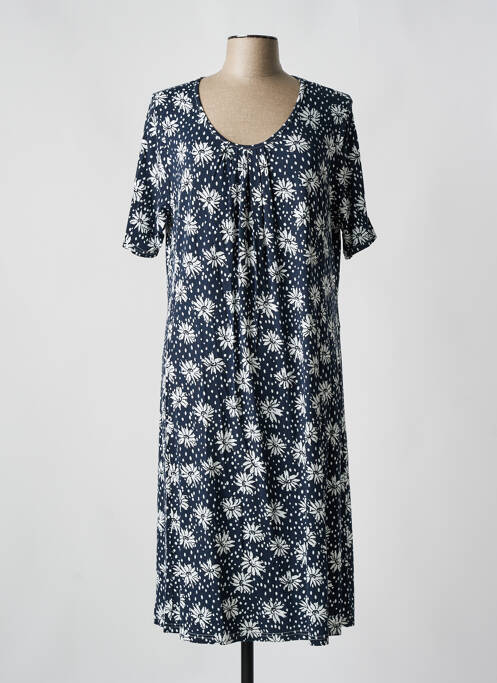 Robe mi-longue bleu SIGNATURE pour femme