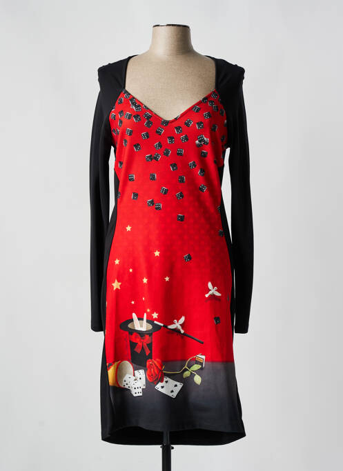 Robe mi-longue noir ANATOPIK pour femme