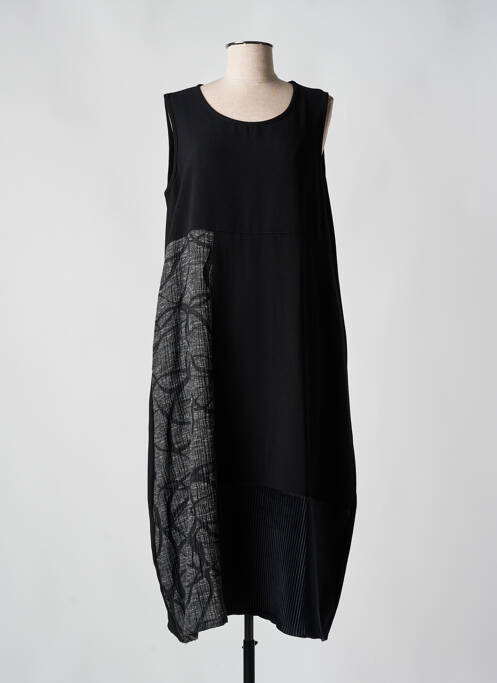 Robe mi-longue noir G!OZE pour femme
