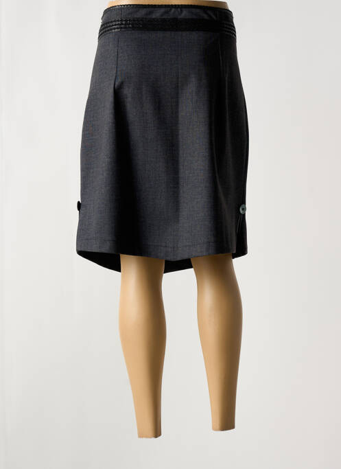 Jupe mi-longue gris LO! LES FILLES pour femme