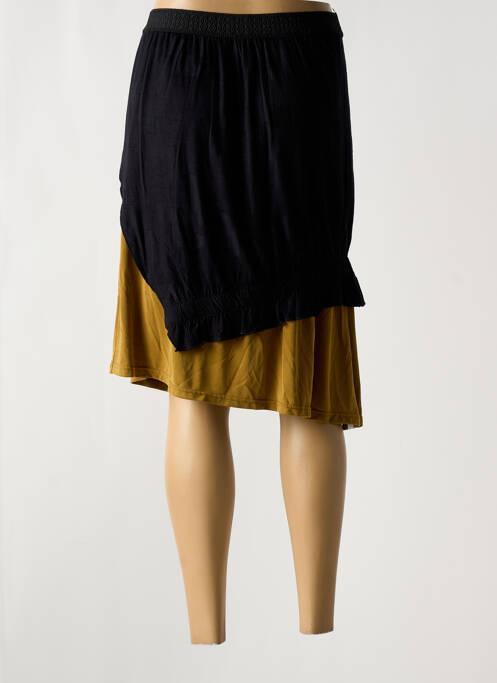 Jupe mi-longue noir AMMA pour femme