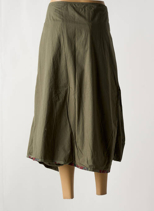 Jupe mi-longue vert RHUM RAISIN pour femme