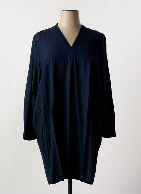 Robe mi-longue bleu SIGNATURE pour femme