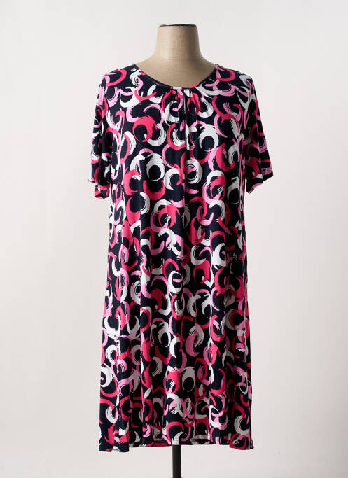 Robe mi-longue rose SIGNATURE pour femme