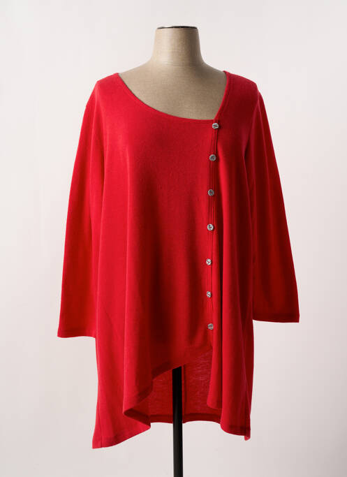 Tunique manches longues rouge G!OZE pour femme