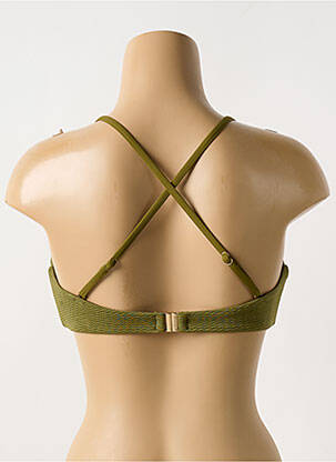 Haut de maillot de bain stretch haut soutien-gorge avec mousse de rembourrage amovible vert SEAFOLLY femme