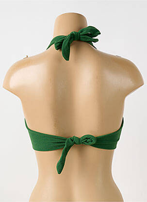 Haut de maillot de bain stretch haut soutien-gorge emboitant vert PAIN DE SUCRE femme