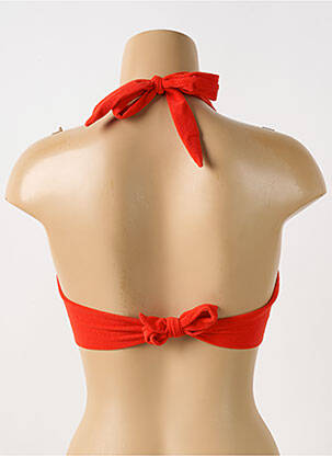 Haut de maillot de bain stretch haut soutien-gorge emboitant orange PAIN DE SUCRE femme
