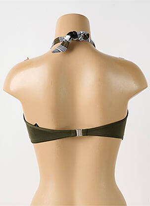 Haut de maillot de bain haut soutien-gorge moulé haut soutien-gorge moulé vert GRAIN DE SABLE femme