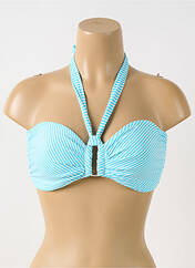 Haut de maillot de bain bleu GRAIN DE SABLE pour femme seconde vue