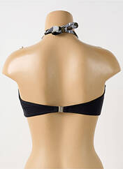 Haut de maillot de bain noir GRAIN DE SABLE pour femme seconde vue