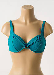 Haut de maillot de bain vert GRAIN DE SABLE pour femme seconde vue