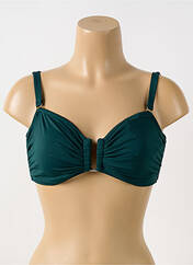 Haut de maillot de bain vert GRAIN DE SABLE pour femme seconde vue