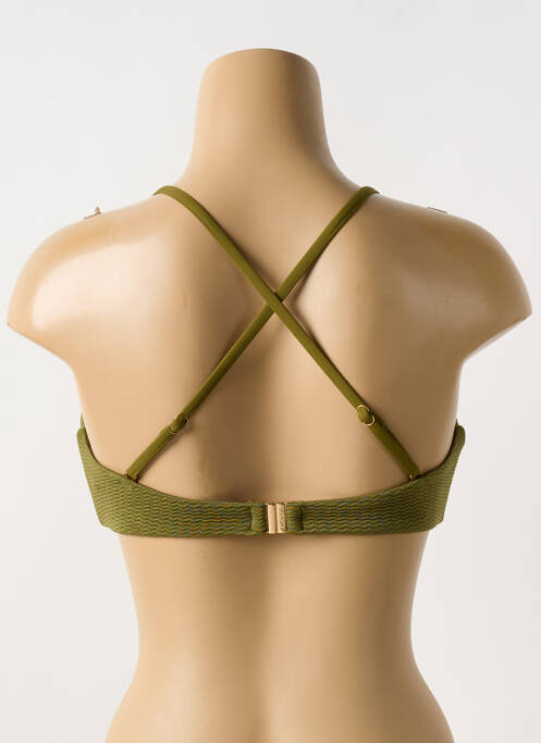 Haut de maillot de bain stretch haut soutien-gorge avec mousse de rembourrage amovible vert SEAFOLLY femme